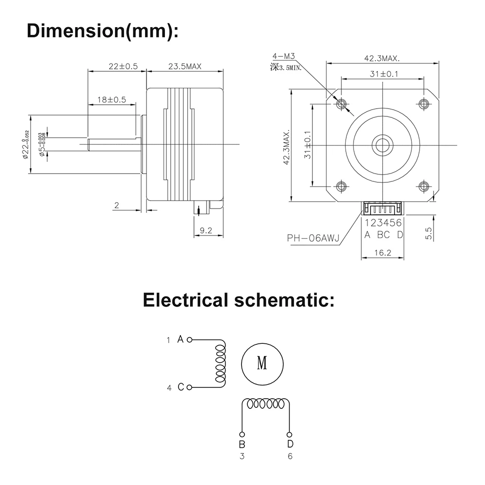 3d, motor deslizante para a extrusora do