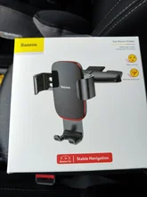 Baseus-Soporte de teléfono para automóvil Gravity, base de apoyo de teléfono inteligente para coche, sin bloqueos u obstrucciones en la salida de aire, hecho de aleación de aluminio, con rotación omnidireccional