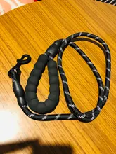 Correa de perro 1,5 m perro grande reflectante cuerda caminar Collar para perro grande fortalecer tracción arnés Nylon redonda medio perro cinturón