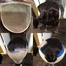 Wig-Caps Hairnet-Material Lace Mono Korean Toupee U-Part Making for Skin-Color 1-5pcs/Bag