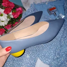 QUTAA 2021 puntiagudo dedo del pie de cuero genuino de las mujeres zapatos bombas zapatos Primavera Verano básico Mujer moda cómodos tacones medios Size34-43