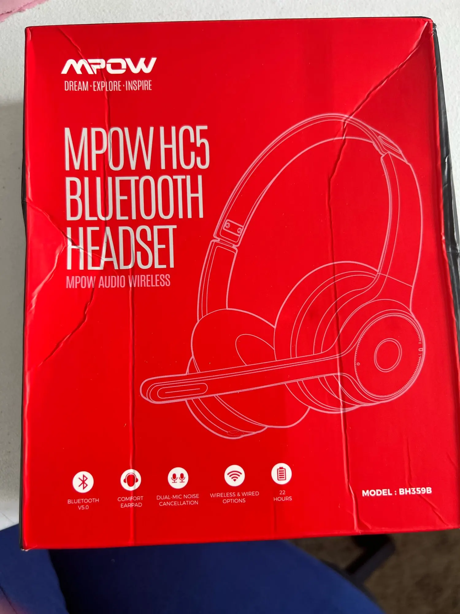 Mpow HC5 Bluetooth 5.0 Headset For Call 
