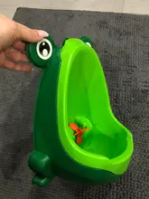 Orinal de plástico con forma de rana para bebés y niños, orinal de entrenamiento para inodoro