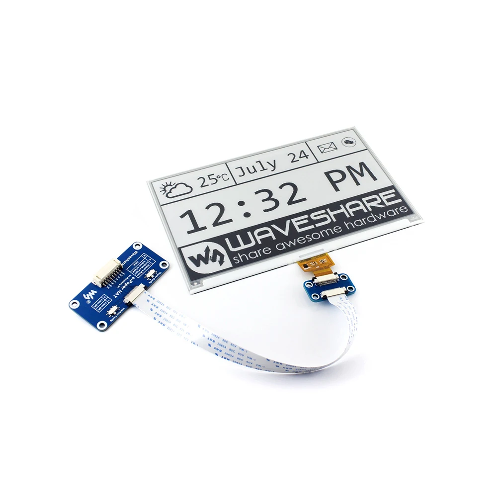 Kit para Arduino Polegada E-paper E-ink Display Tela Módulo Chapéu Raspberry pi Rpi Zero w wh 3b Plus 4 4b Jetson Nano Epaper Eink 7.5 - Imagem 3