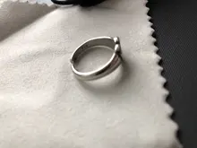 XIYANIKE 925 plata esterlina negro circonita de corazón amor anillo de cristal mujer joyería de moda Retro apertura clásico Кольцо venta al por mayor