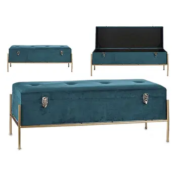 

Storage chest with seat Gift Decor Green Velvet (40 x 43 x 120 cm)