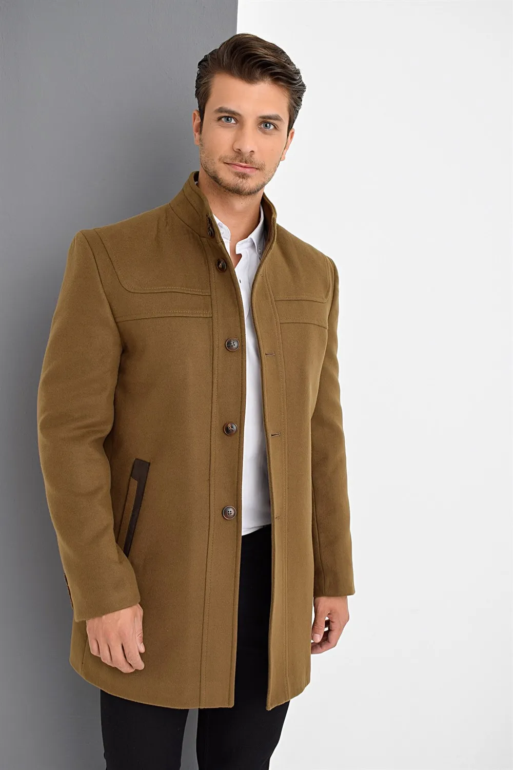 PLT8387 Пальто DEWBERRY-CAMEL