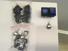 KCD4-Interruptor de encendido y apagado con 3 posiciones, 6 equipos eléctricos con interruptor de luz 16A 250VAC/ 20A 125VA, 1 Uds.