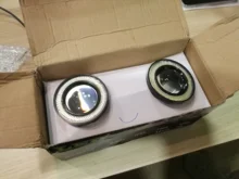 DRL Universal Car-Headlight-Lamp Fog-Lights Daytime Led Cob-Angel-Eyes 64mm 89mm 76mm