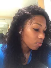 Pelucas de cabello humano con cierre Frontal para mujer, postizo de encaje de 5x5 con ondas profundas brasileñas de 30 pulgadas, color Natural con agua rizada