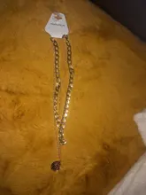 IPARAM-cadena gruesa con cierre de palanca para mujer, collares de oro con círculo entrelazado mixto, Gargantilla minimalista, joyería