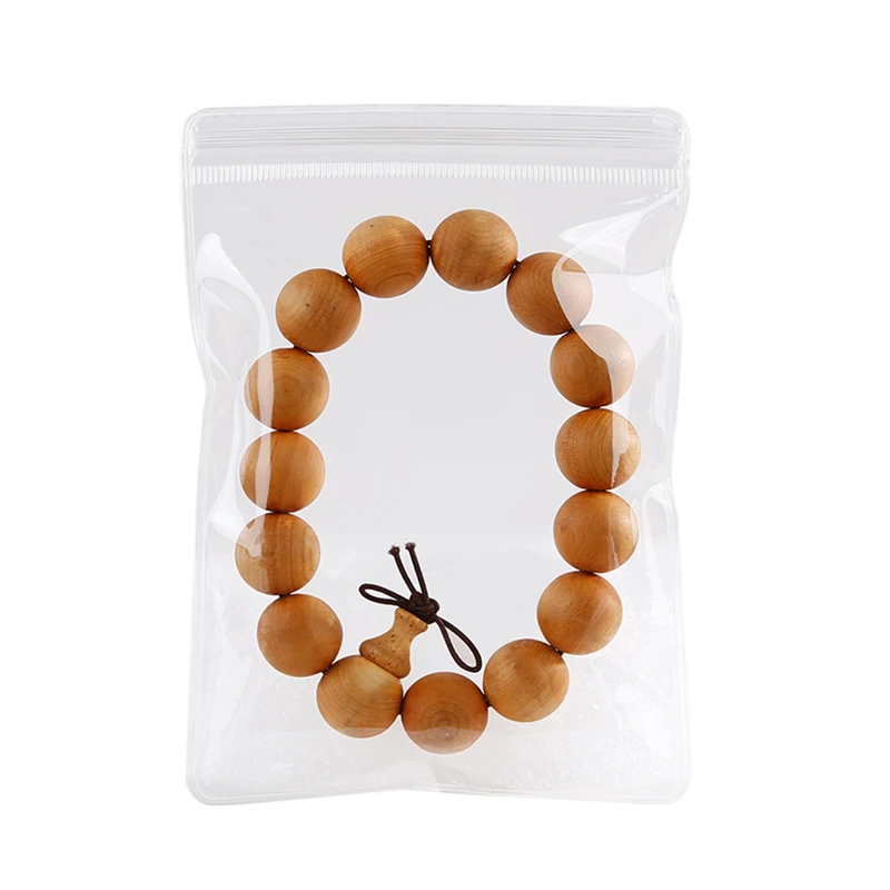 50pcs PVC Self Sealing Plastic Jewelry Zip Lock Bags Thick Clear Ziplock Earrings Packaging Storage Bags 6