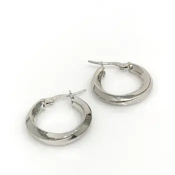 

Italian Şarnel Hollow Bulging Silver Ring Earrings