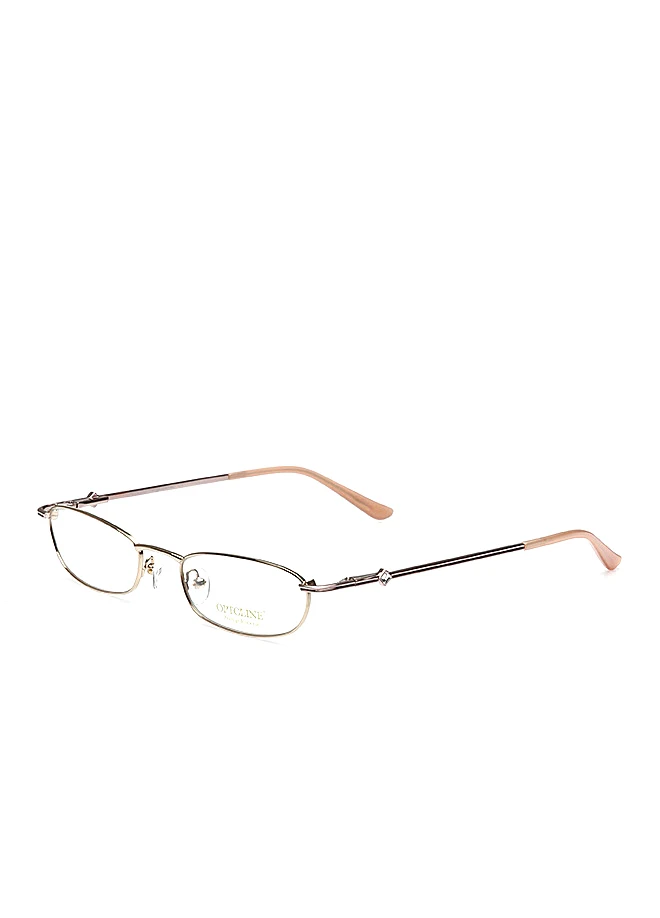 

Markamilla Women Reading Glasses Frame Demo Glasses Eyewear Transparent High Quality WomenOptoline F-S 3820 GD/PN