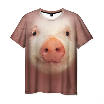 

Men's T-shirt 3D pig