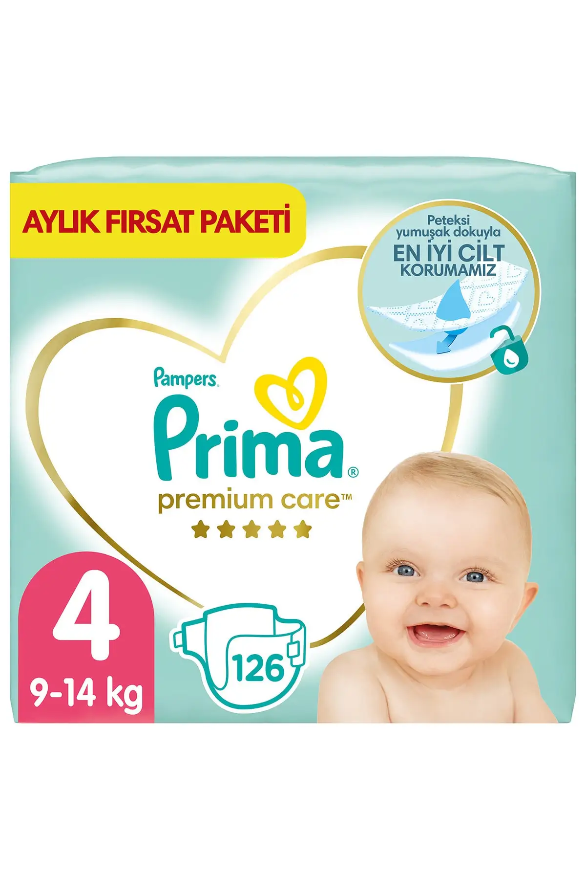 Tanio Pampers pielucha dla niemowląt Premium Care 4 rozmiar 126