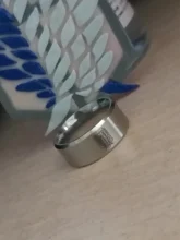 Asjerrya-anillo de acero inoxidable con diseño de alas de la libertad, anillo negro de ataque a Titan, plateado, para mujeres y hombres