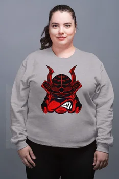 

Angemiel Wear Samurai Dog Gray Female Sweatshirt