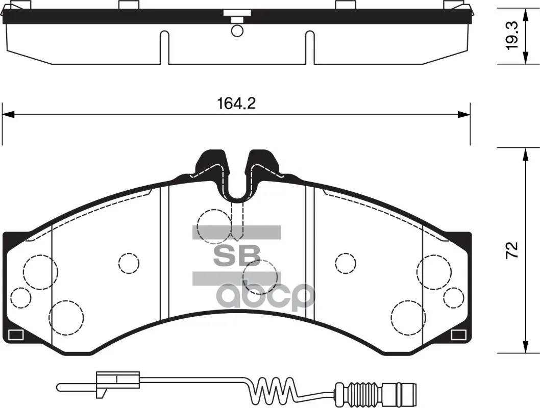 Колодки Тормозные Mercedes Sprinter(901-904) 95-06/Vw Lt 28-46 96-06 Пер./Зад. Sangsin Brake Sp1277 Sangsin brake арт. SP1277