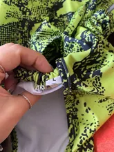 Bañador sexy de una pieza para mujer, monokini con estampado de leopardo, traje de baño de estilo vendaje, bikini acolchado de realce, de verano