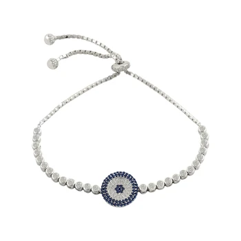 

KUTAYDAN 925 Sterling Silver Society Eye Watercourse Elevator Bracelet