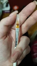 Pincel dentado para uñas, pluma de mezcla gradiente a cuadros, encaje de bolígrafo, mango de madera, nailon, suave, profesional, herramientas de manicura, 1 Uds.