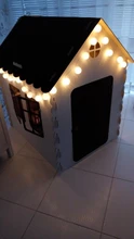 Lights-String Garland Cotton-Ball Led Wedding Party Christmas Outdoordiy Holiday 5M Crib