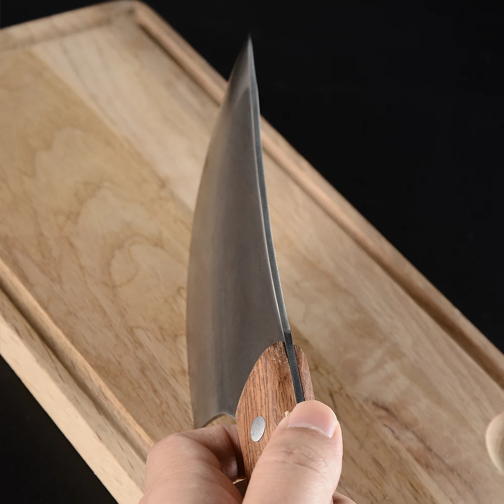XYj кухонный нож из нержавеющей стали, ножи шеф-повара, Высококачественная удобная ручка, инструмент для приготовления пищи, острое лезвие, деревянная ручка, костяной нож