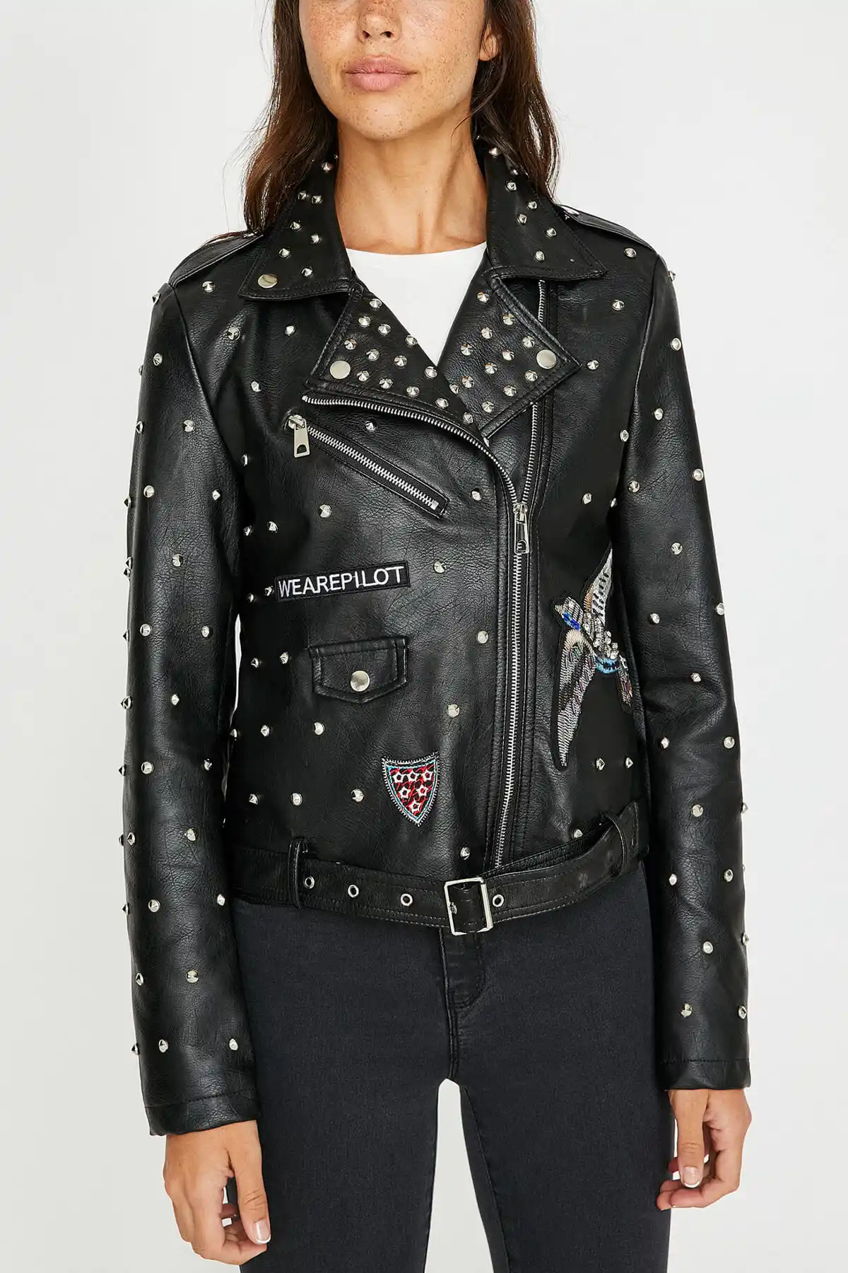 cotton women s black jacket 8yal06019uw