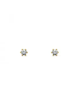 

Earrings Baby or Girl 6 Claws Cubic Zirconia (9kts)
