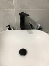 Drain Bathroom Black Dual-Style Clic-Clac Basin Sink Lavatory Waterlet Pop-Up POIQIHY