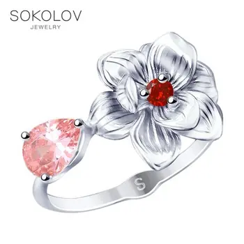 

SOKOLOV ring with cubic silver fashion jewelry 925 women's/men's, male/female, women's male