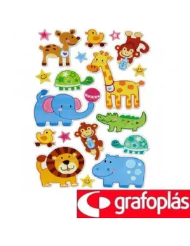 

ANIMAL STICKERS EMBOSSED BRIGHT.