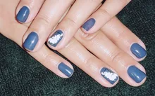 Water-Decals Nail-Sticker Engraved Flower 3d Acrylic White-Color 1pc Z0358 Embossed