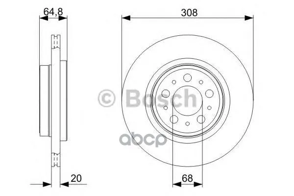 Диск Тормозной Volvo: Xc 90 02- Bosch арт. 0986479320