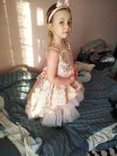 Vestido de flores con bordado vintage para niña pequeña, ropa de ceremonia con tutú, traje elegante de fiesta, vestidos de princesa para niña, moda para niño