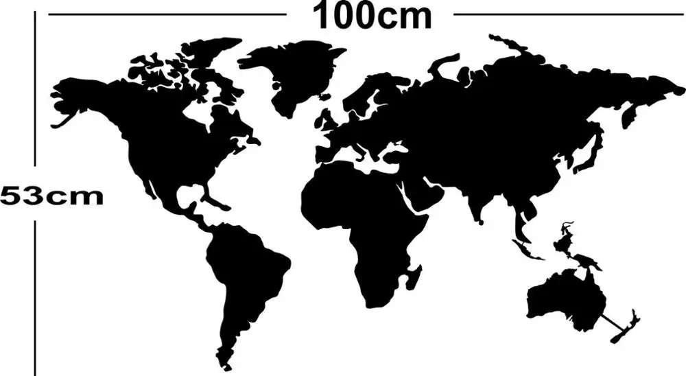 Metal Wall Art, Metal World Map Continents, Metal Wall Decor, Wall Hangings, Interior Decoration