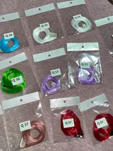 Alileader-extensiones de cabello Natural sintético largo para mujer y niña, Clip rizado de 18 pulgadas, color rosa y azul