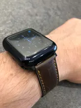 Correa de cuero de vaca Retro para Apple watch banda 44mm 40mm iWatch banda 42mm 38mm reloj pulsera Apple watch 5 4 3 21 38/42 44mm