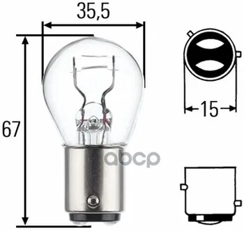 

Lamp p21/4 W 12 v Hella art. 8gd004772-121