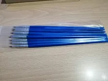 10 unids/set bien pintado a mano delgada línea de gancho pluma azul arte suministros bolígrafo para dibujo artístico cepillo de pintura de Nylon cepillo de pintura de la pluma