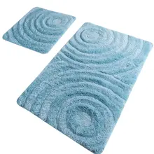 Коврики для ванной нескользящие Противоскользящие коврики противоскользящие бирюзовые 2'Li набор 60X100 см-50X60 см