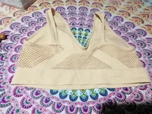 WANAYOU-sujetadores deportivos transpirables para mujer, Top deportivo acolchado con agujeros, S-2XL XXXL, de talla grande, para gimnasio, correr, Fitness y Yoga