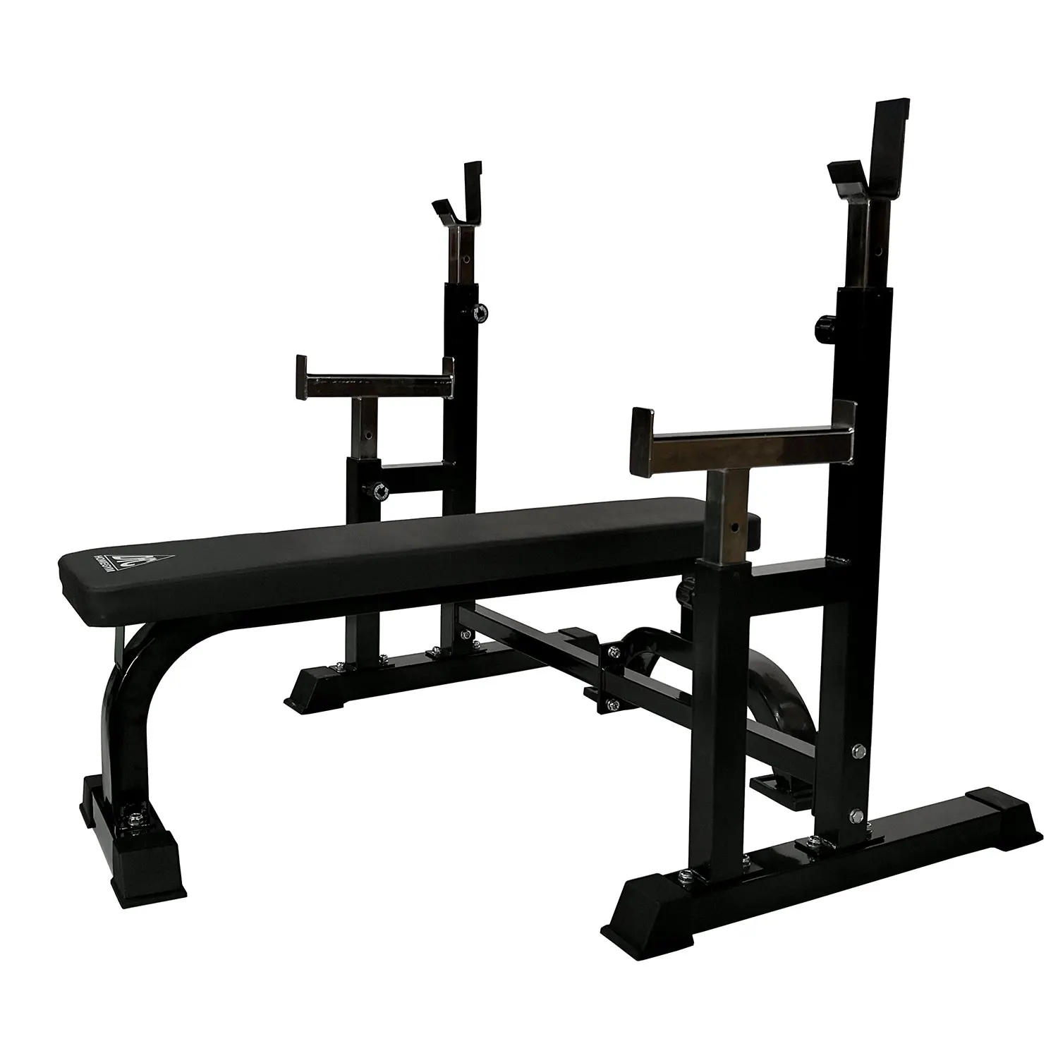 Скамья со стойками под штангу Model Black 77