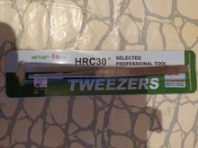 Vetus-Pinzas profesionales para pestañas, de acero inoxidable, antiestáticas, para extensión de pestañas postizas