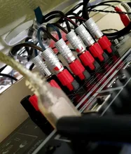 Nakamichi Speaker Plugs Screw-Lock Banana-Connector Audio-Jack 24k-Gold-Plated Black