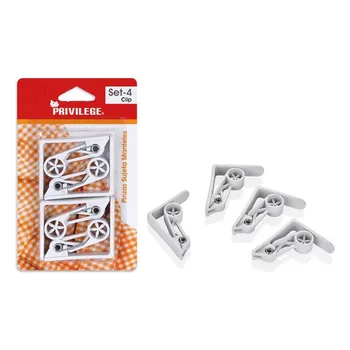 

Tablecloth Clip Privilege White (4 Uds)