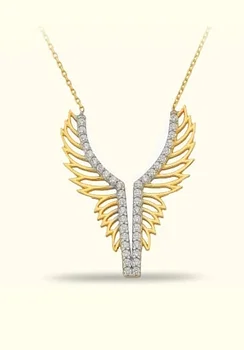 

Angel Wing Gold Necklace 02-336-K1000