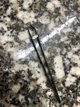 Pinzas para cejas de acero inoxidable, pinzas para la eliminación del vello facial, herramientas de maquillaje, 1 unidad