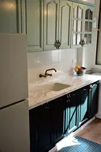 Kitchen Sink Faucet Taps Antique Brass Spout Dual-Handle Bathroom Cold Hot Crane 360-Swivel